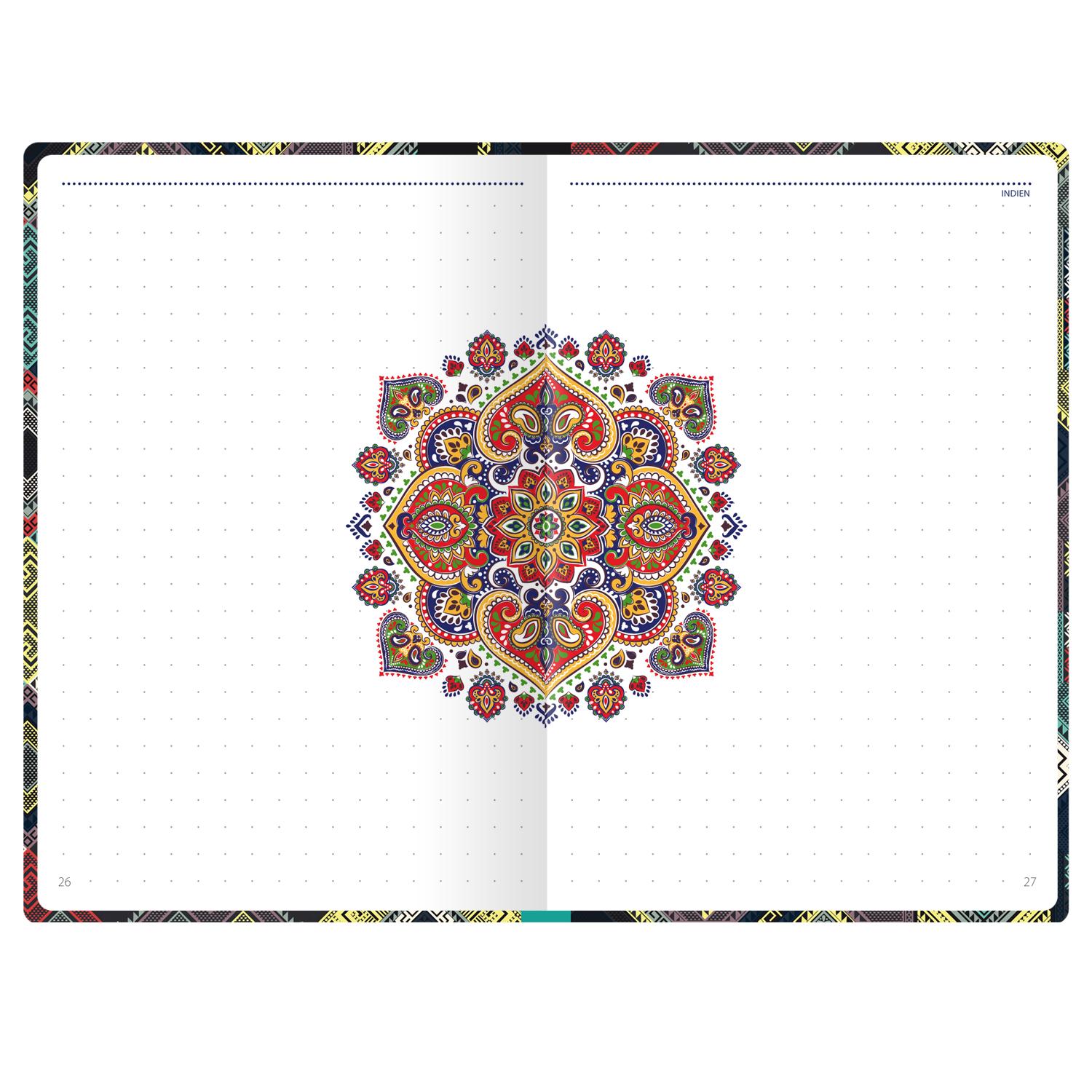 Beispielinhalt (Bild) Reise Know-How Reisetagebuch - Muster aus aller Welt