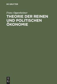 Vorderes Coverbild Theorie der reinen und politischen Ökonomie