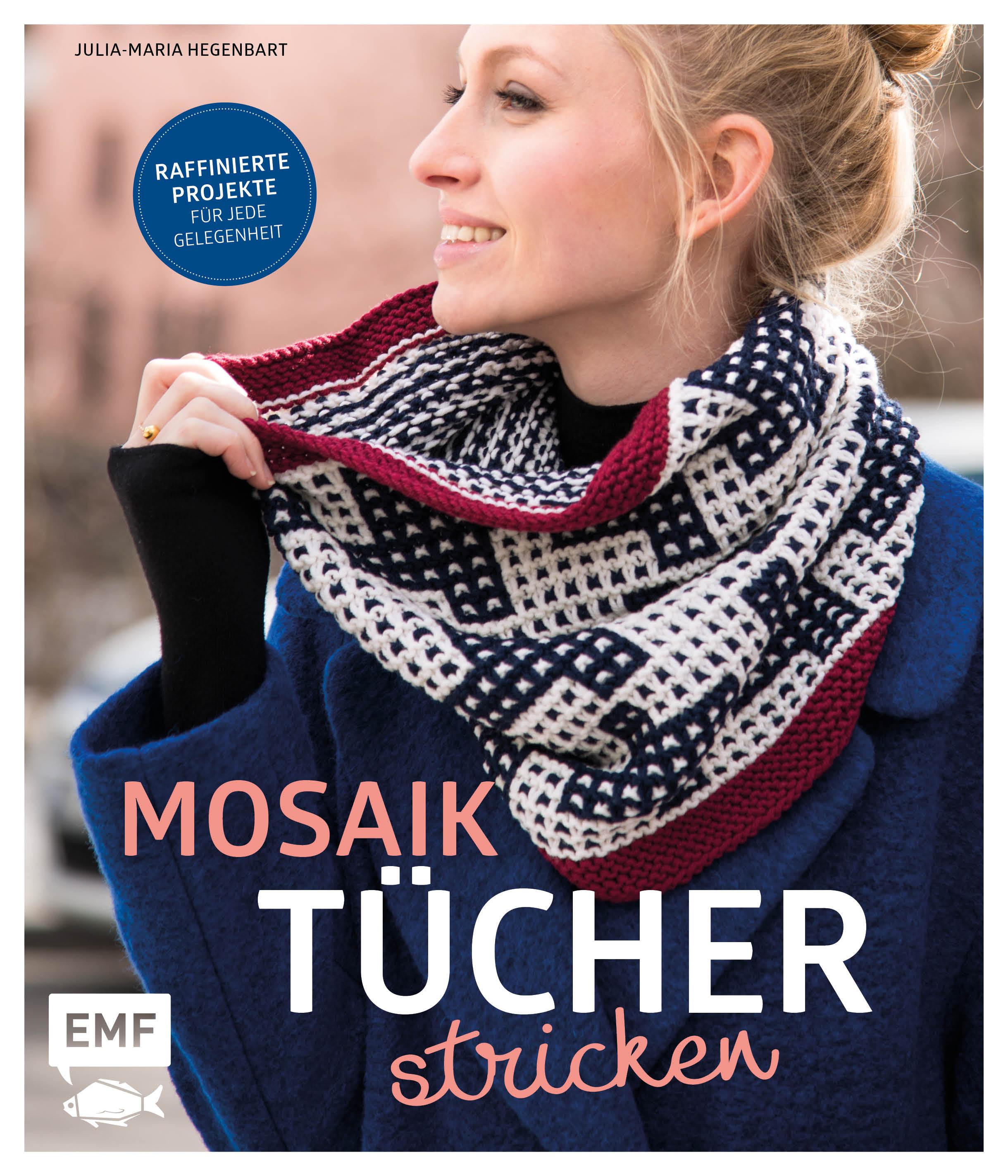 Vorderes Coverbild Mosaiktücher stricken