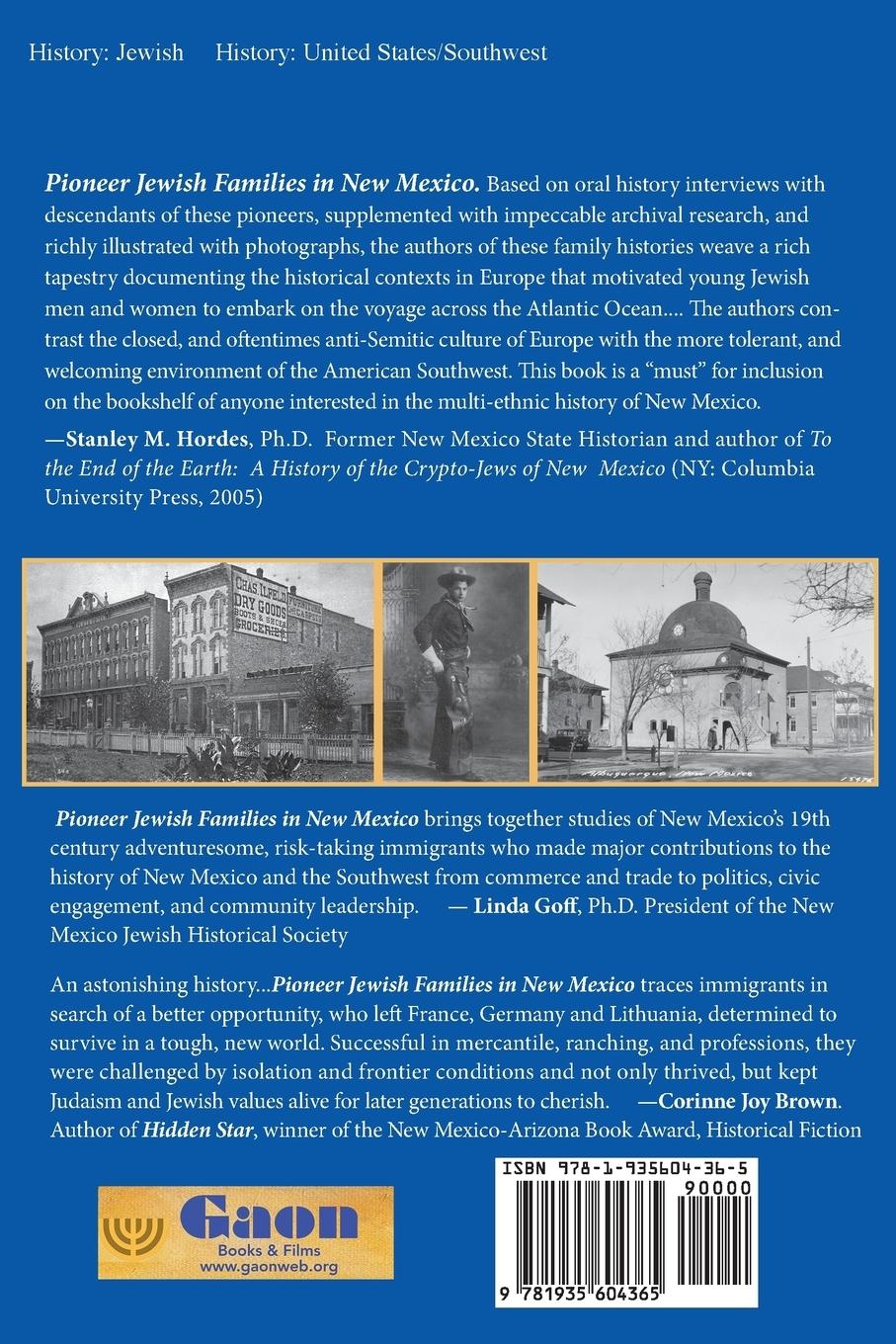 Rückseitencover Pioneer Jewish Families in New Mexico
