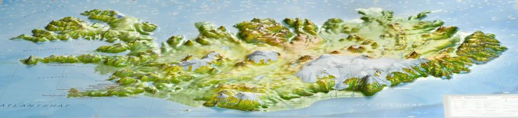 Beispielinhalt (Bild) Relief Island klein 1:500.000