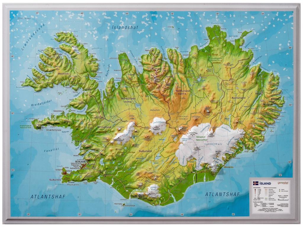 Vorderes Coverbild Relief Island klein 1:500.000