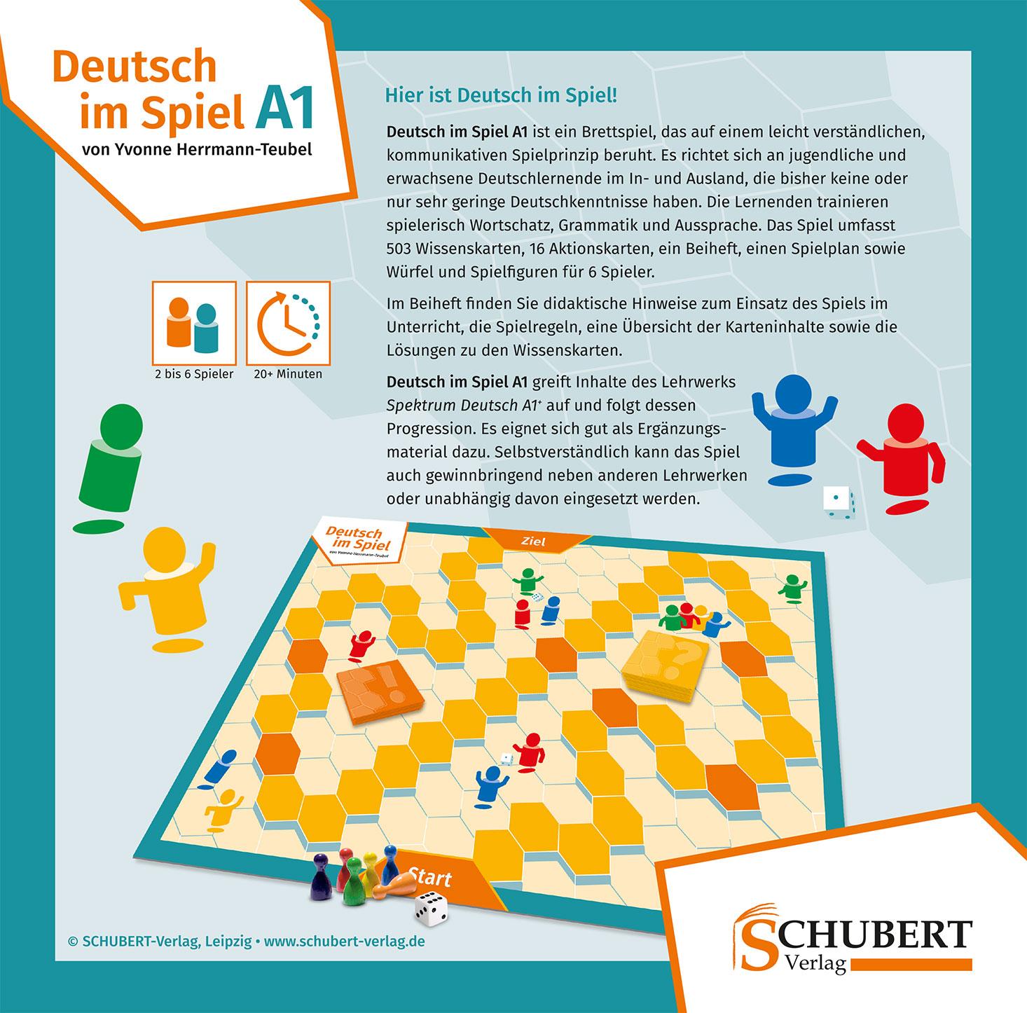 Rückseitencover Deutsch im Spiel A1