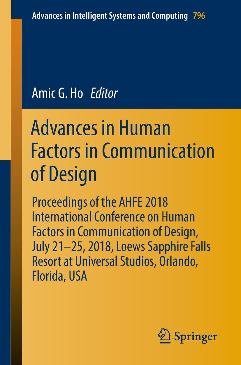 Vorderes Coverbild Advances in Human Factors in Communication of Design