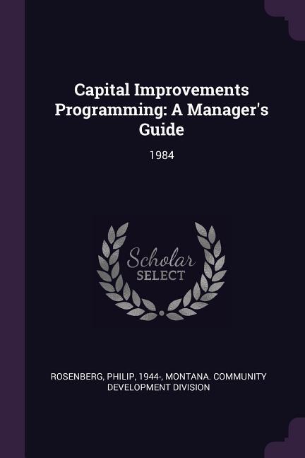 Vorderes Coverbild Capital Improvements Programming