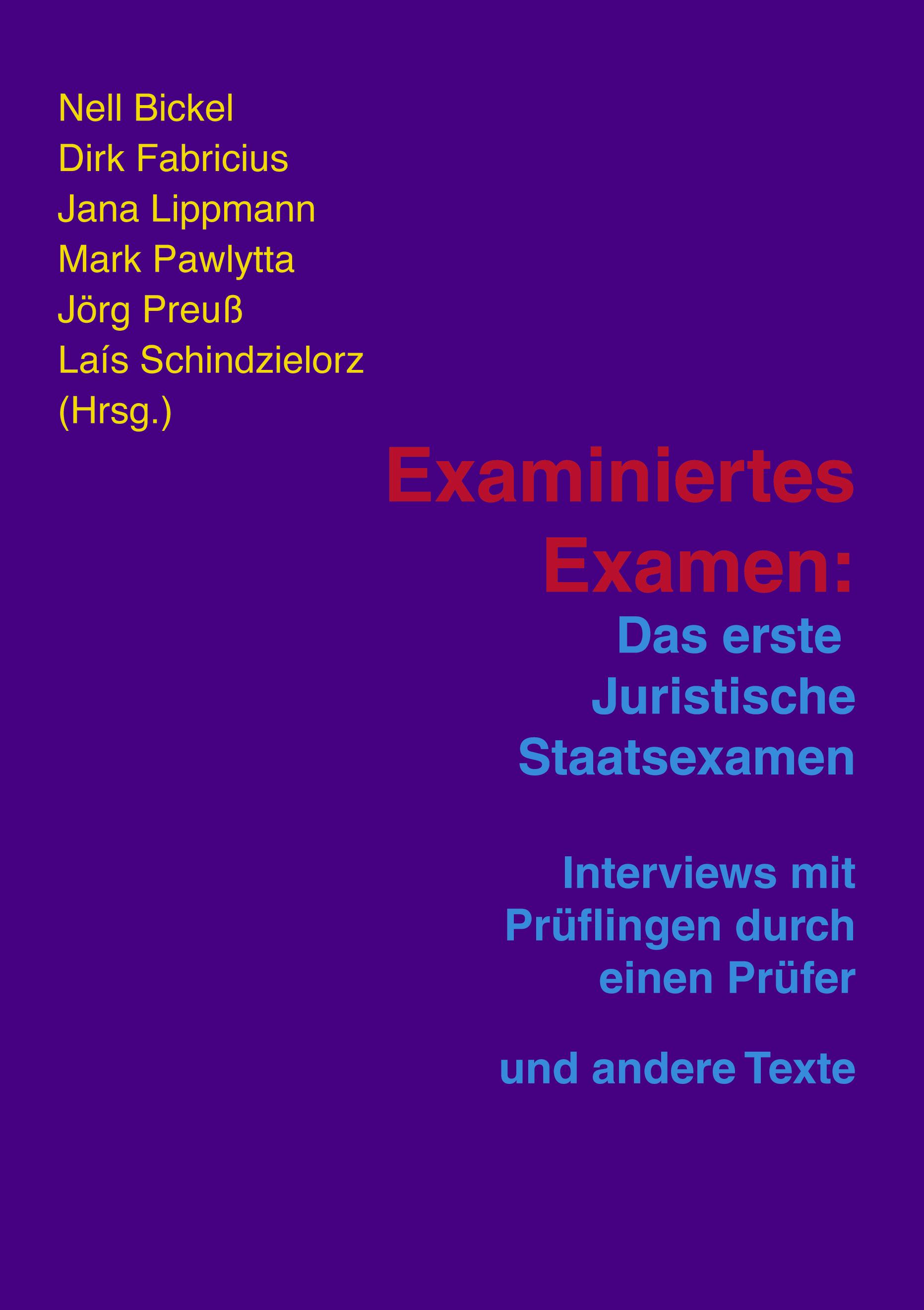 Vorderes Coverbild Examiniertes Examen