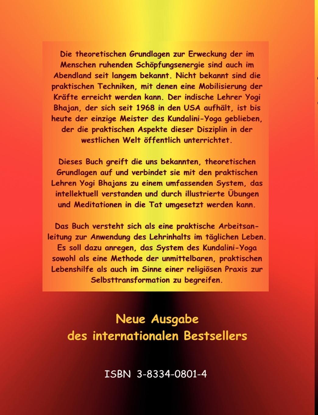 Rückseitencover Kundalini - Die Erweckung der Lebenskraft