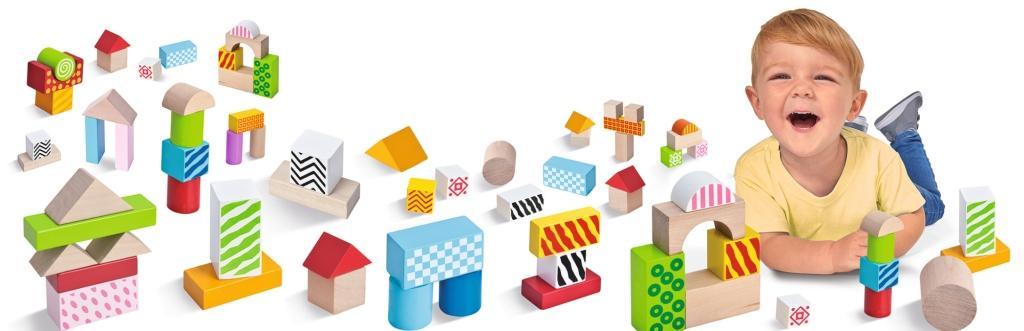 Beispielinhalt (Bild) Eichhorn Color, Holzbausteine