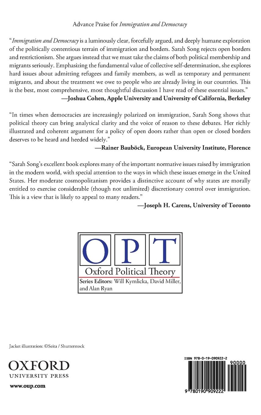 Rückseitencover Immigration and Democracy
