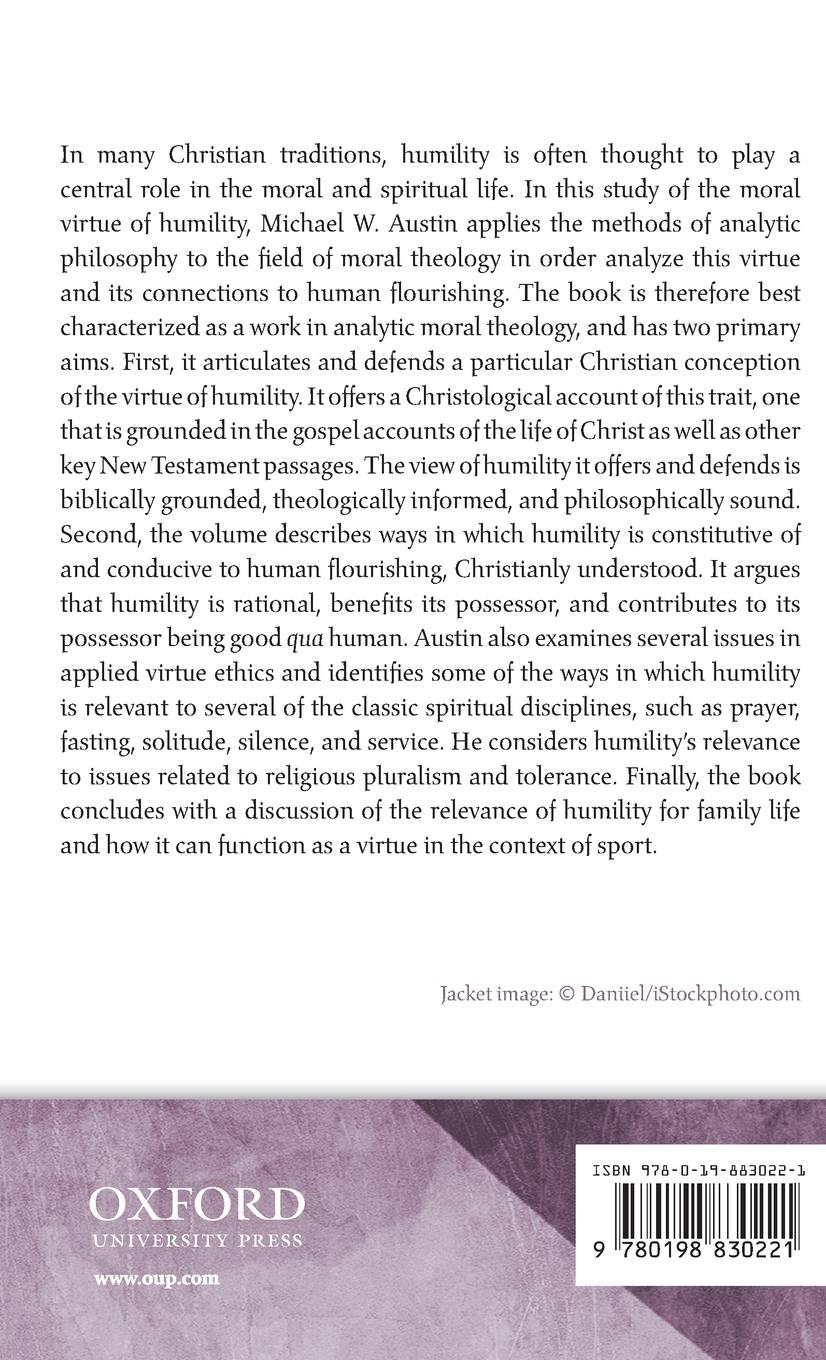 Rückseitencover Humility and Human Flourishing