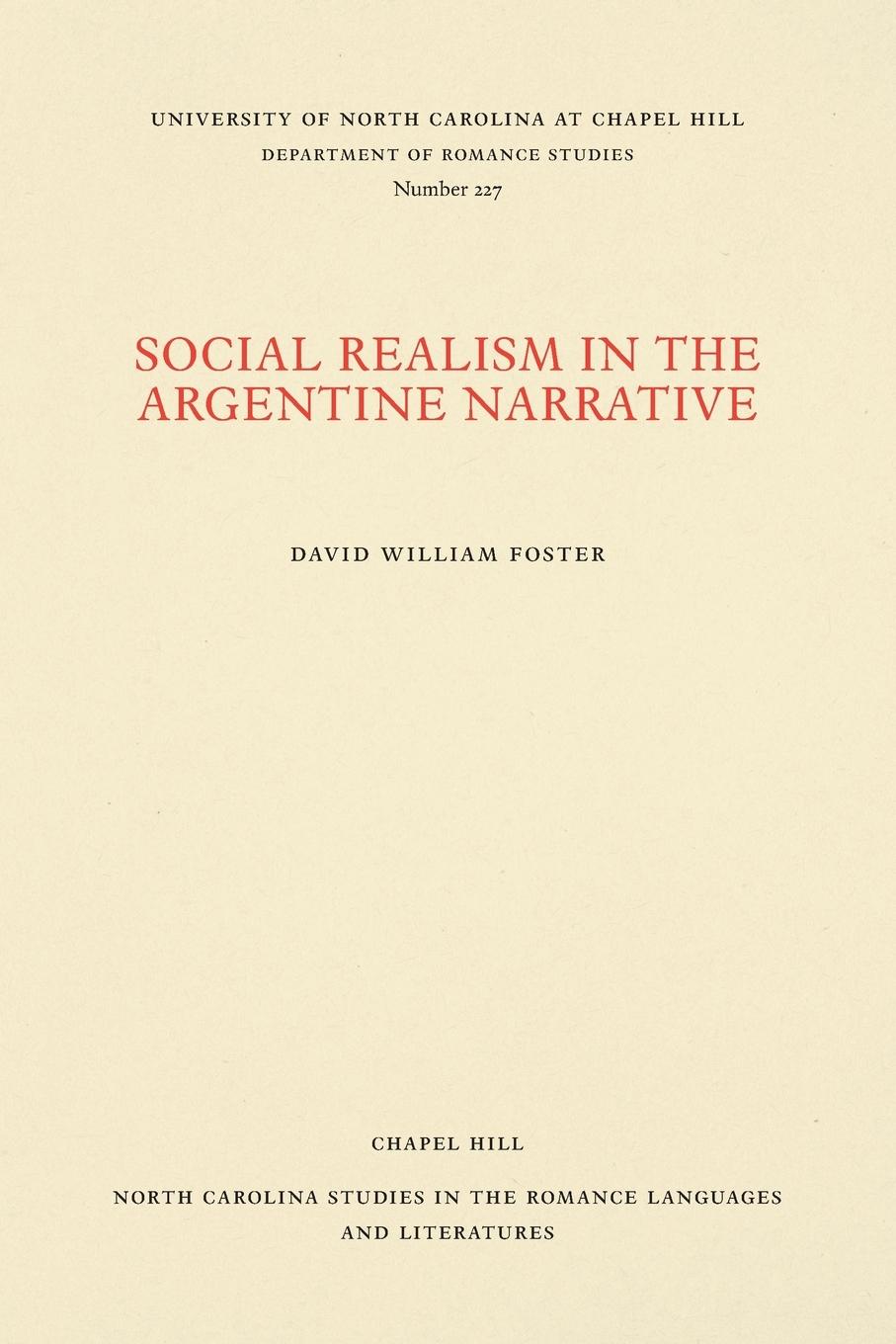 Vorderes Coverbild Social Realism in the Argentine Narrative