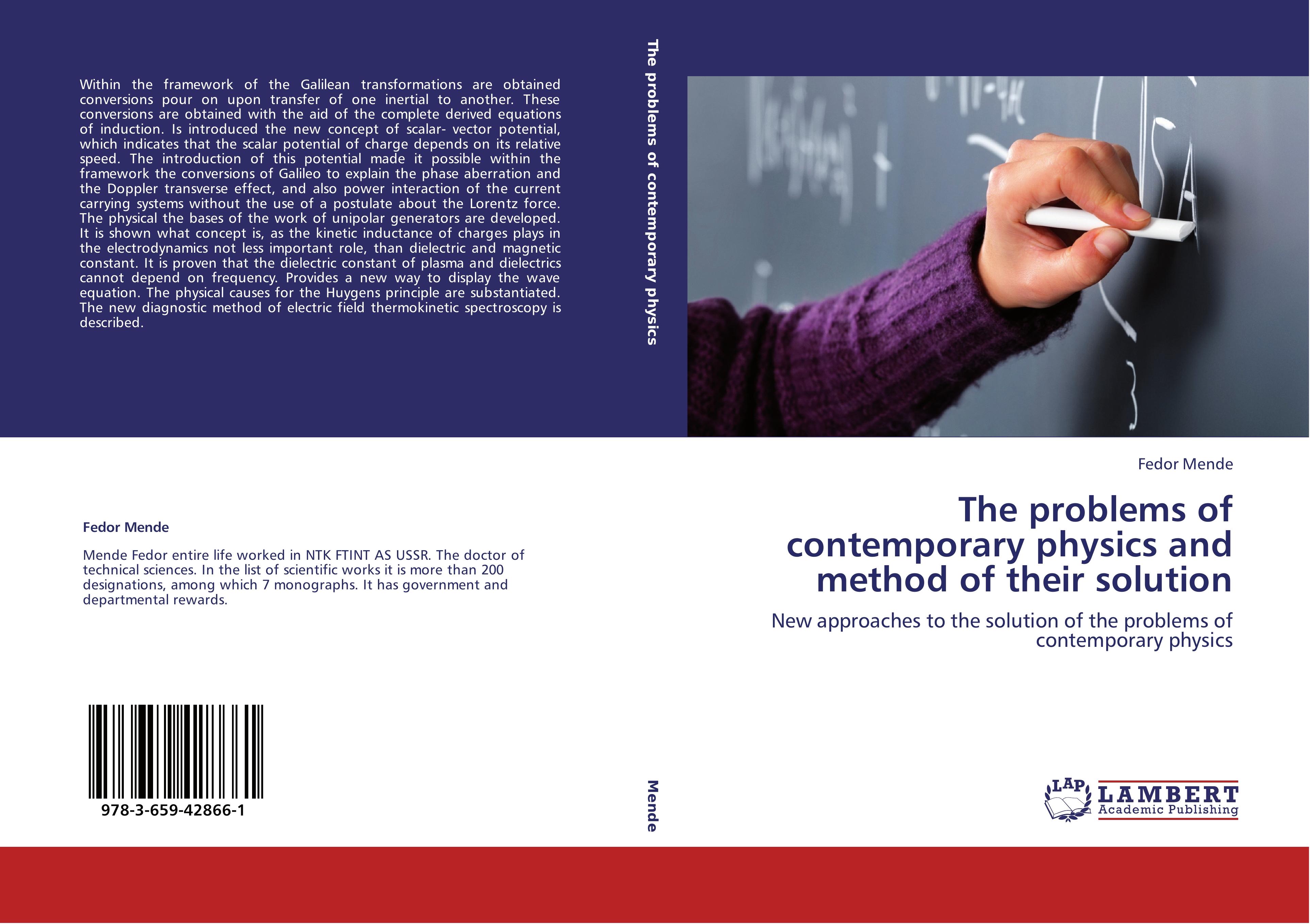 Vorderes Coverbild The problems of contemporary physics and method of their solution