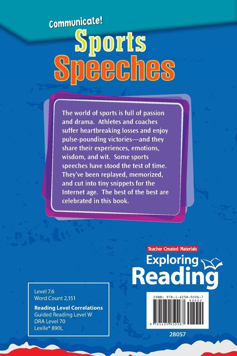 Rückseitencover Communicate! Sports Speeches