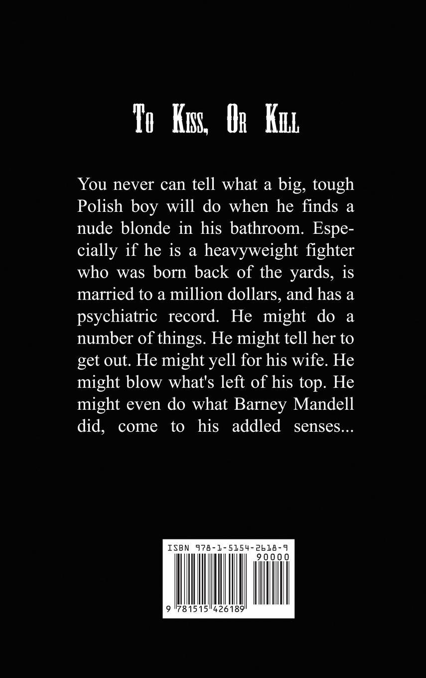 Rückseitencover To Kiss, or Kill