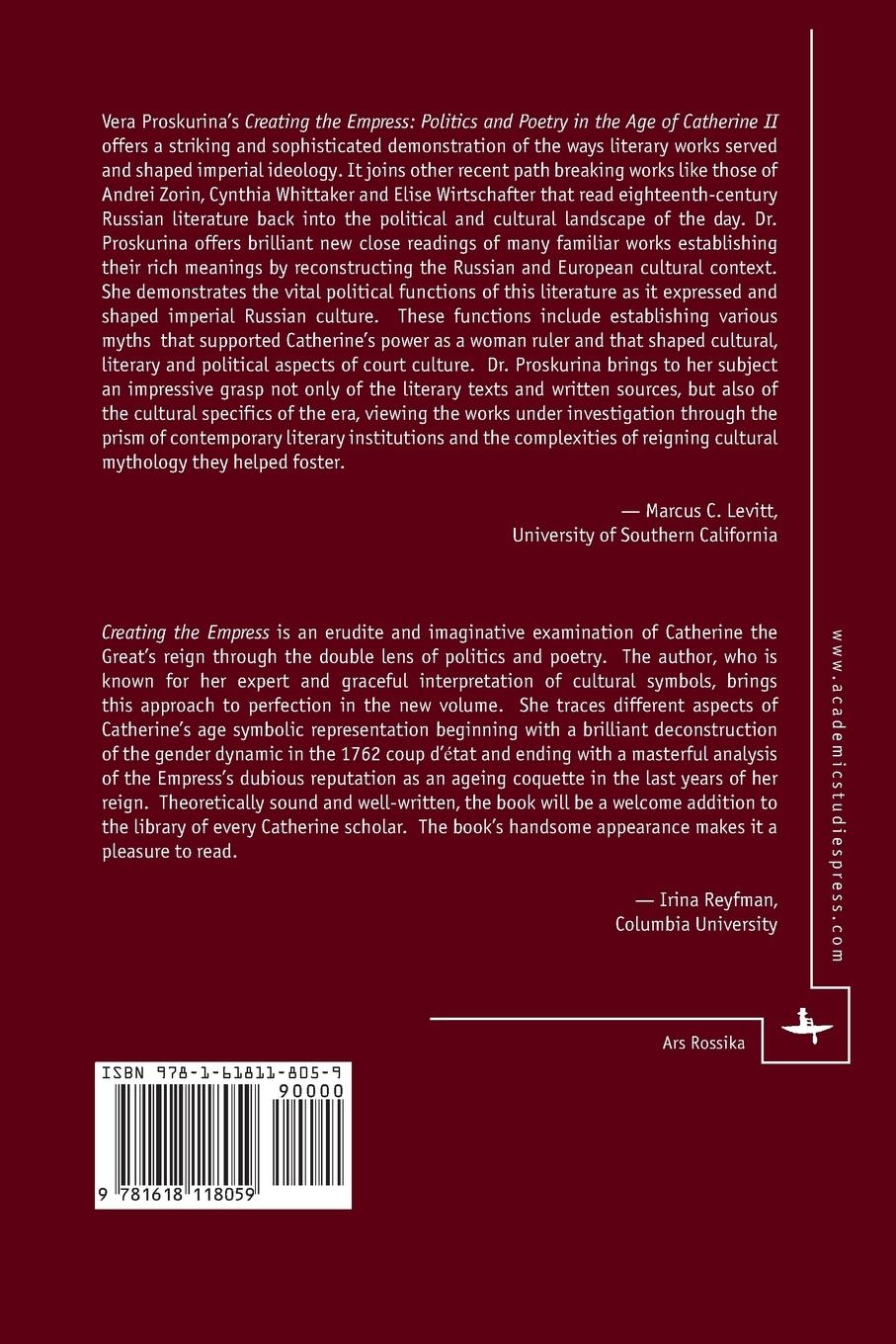 Rückseitencover Creating the Empress
