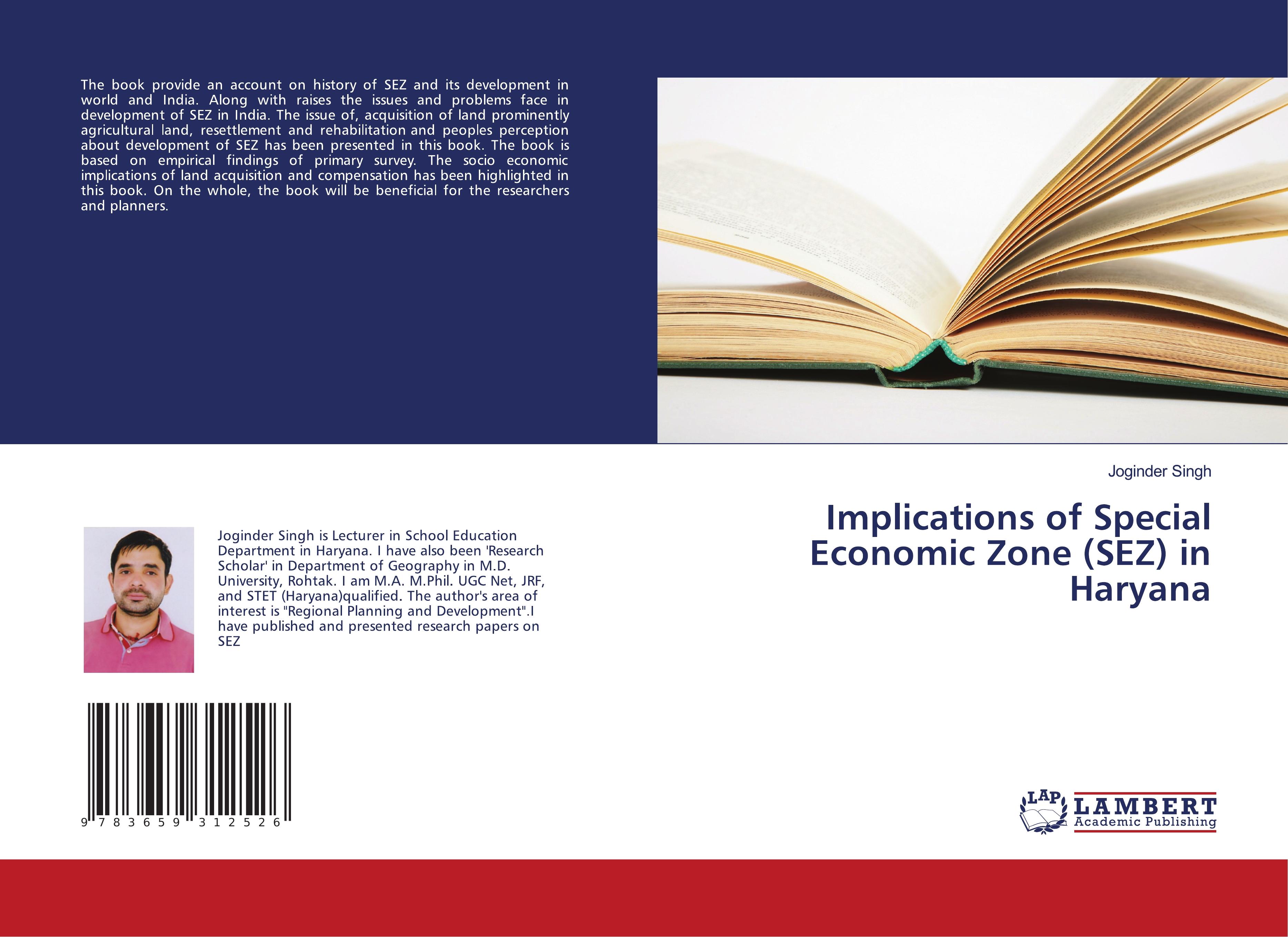 Vorderes Coverbild Implications of Special Economic Zone (SEZ) in Haryana