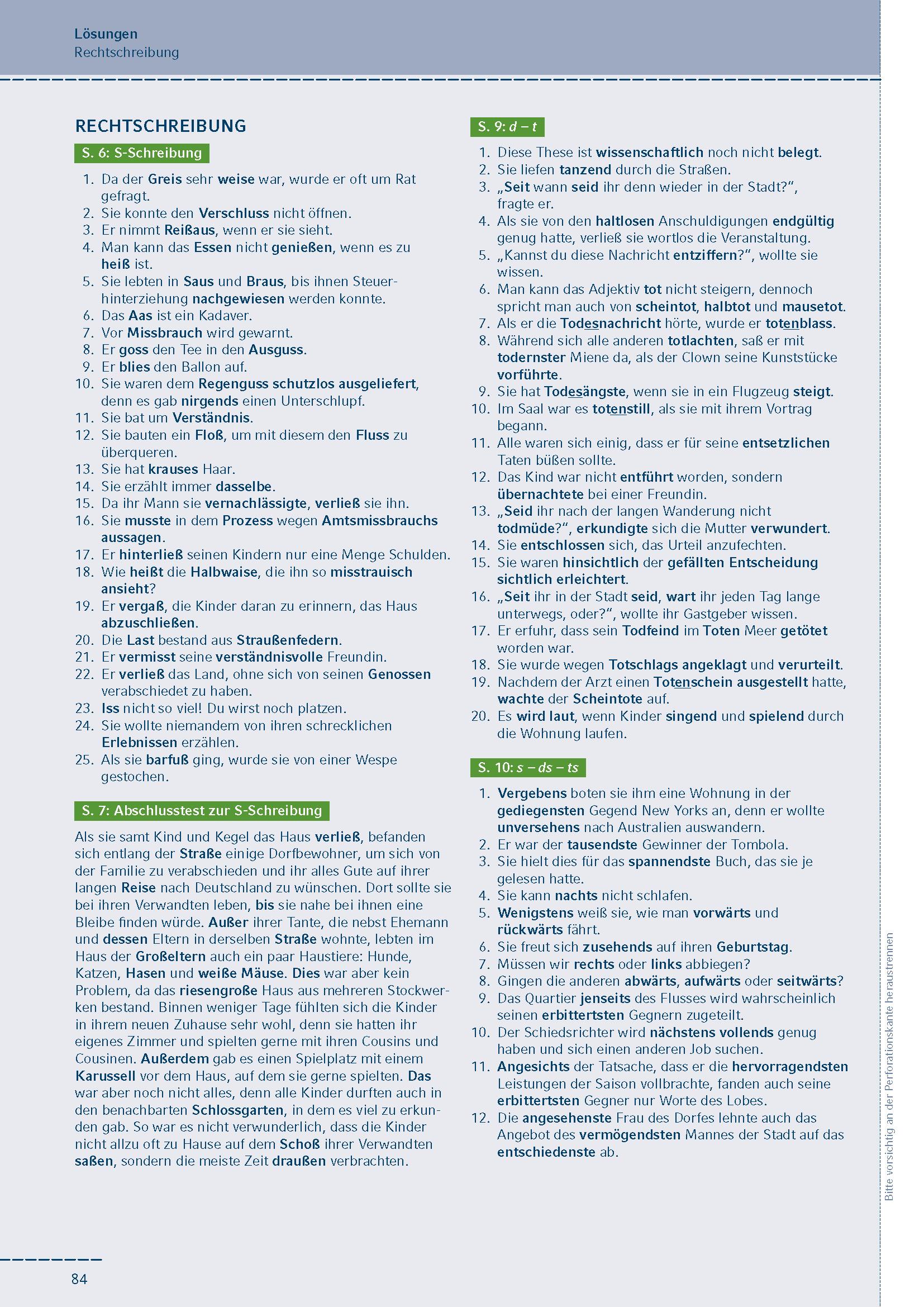 Beispielinhalt (Bild) Fit in Rechtschreibung und Zeichensetzung für die Oberstufe (SEK II).