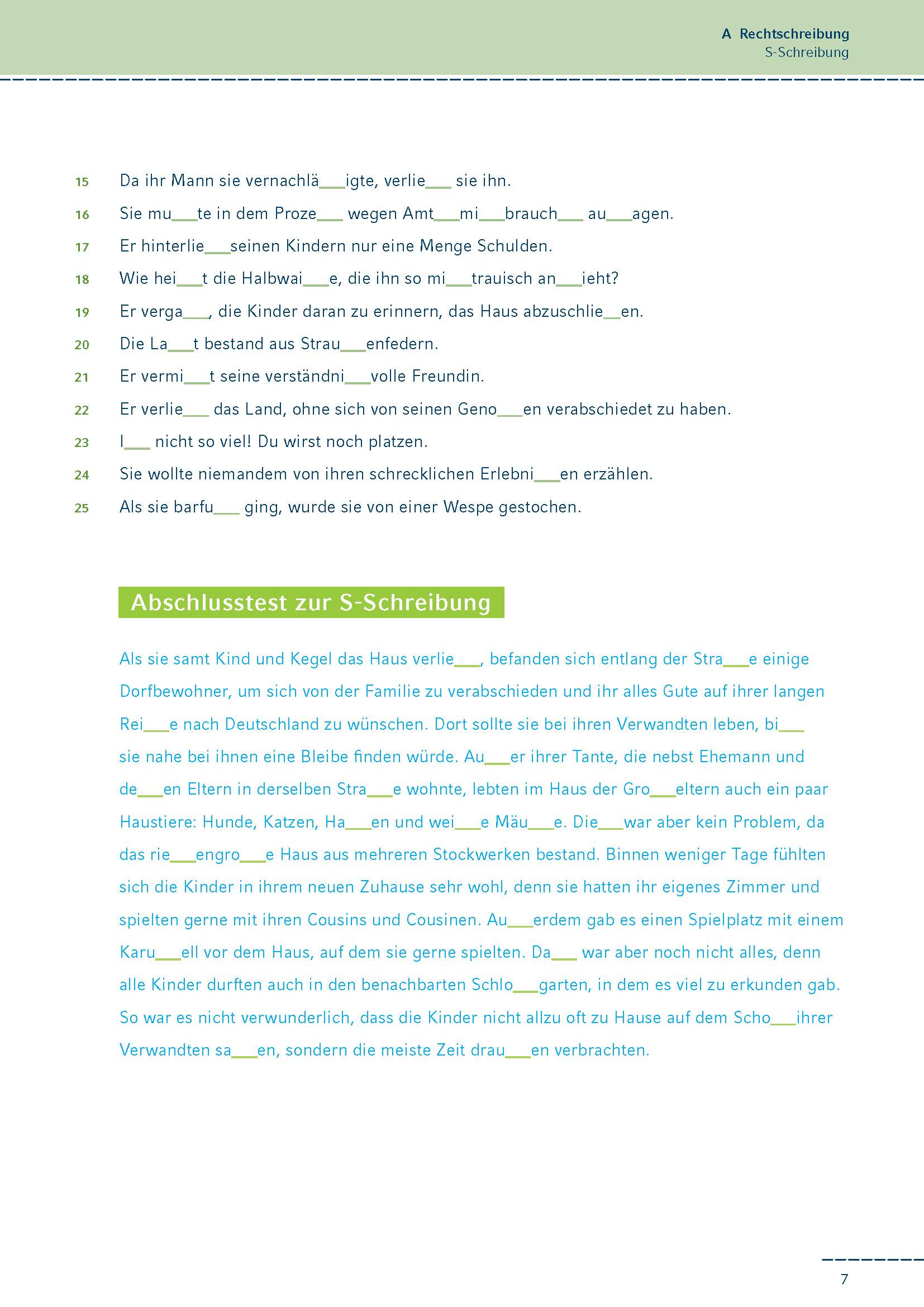 Beispielinhalt (Bild) Fit in Rechtschreibung und Zeichensetzung für die Oberstufe (SEK II).