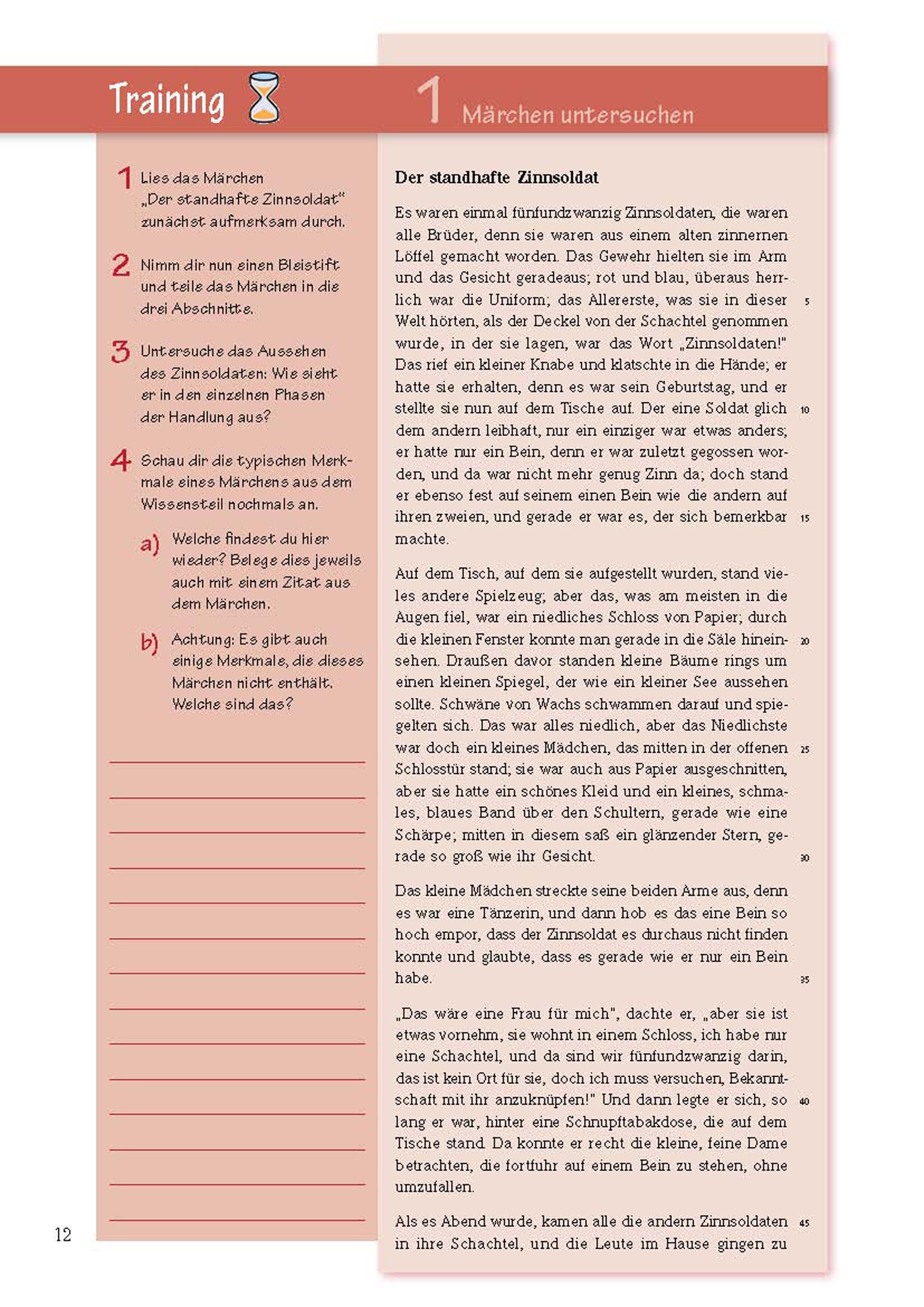 Beispielinhalt (Bild) Märchen, Sagen und Fabeln untersuchen - Klasse 5/6 - Deutsch