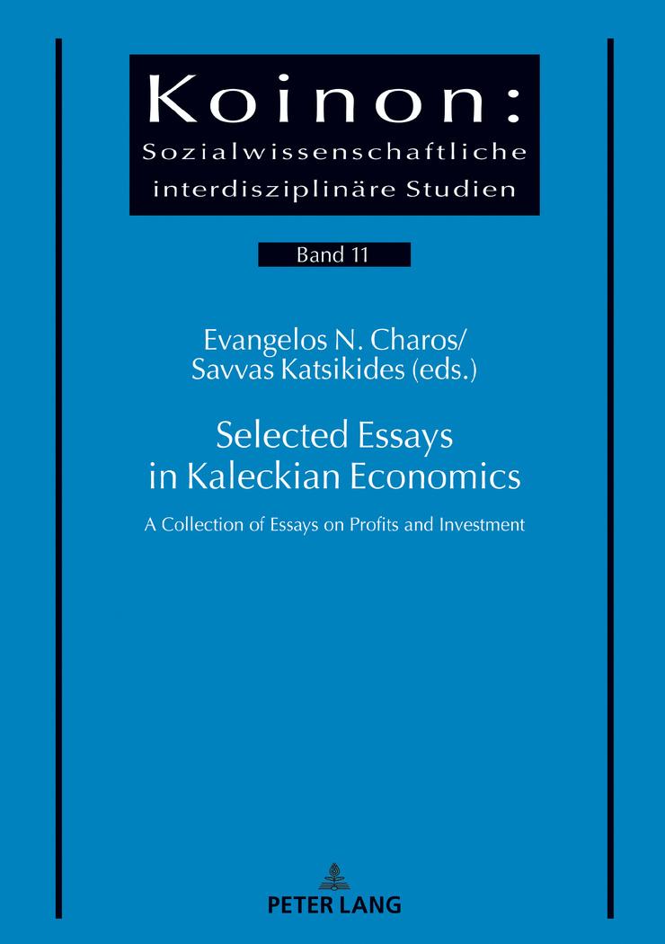 Vorderes Coverbild Selected Essays in Kaleckian Economics