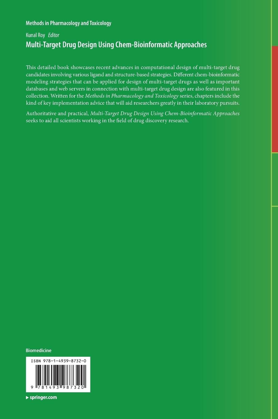 Rückseitencover Multi-Target Drug Design Using Chem-Bioinformatic Approaches