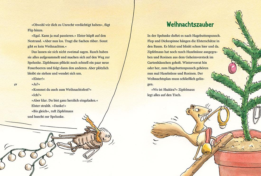 Beispielinhalt (Bild) Zipfelmaus und der wunderbare Weihnachtsplan