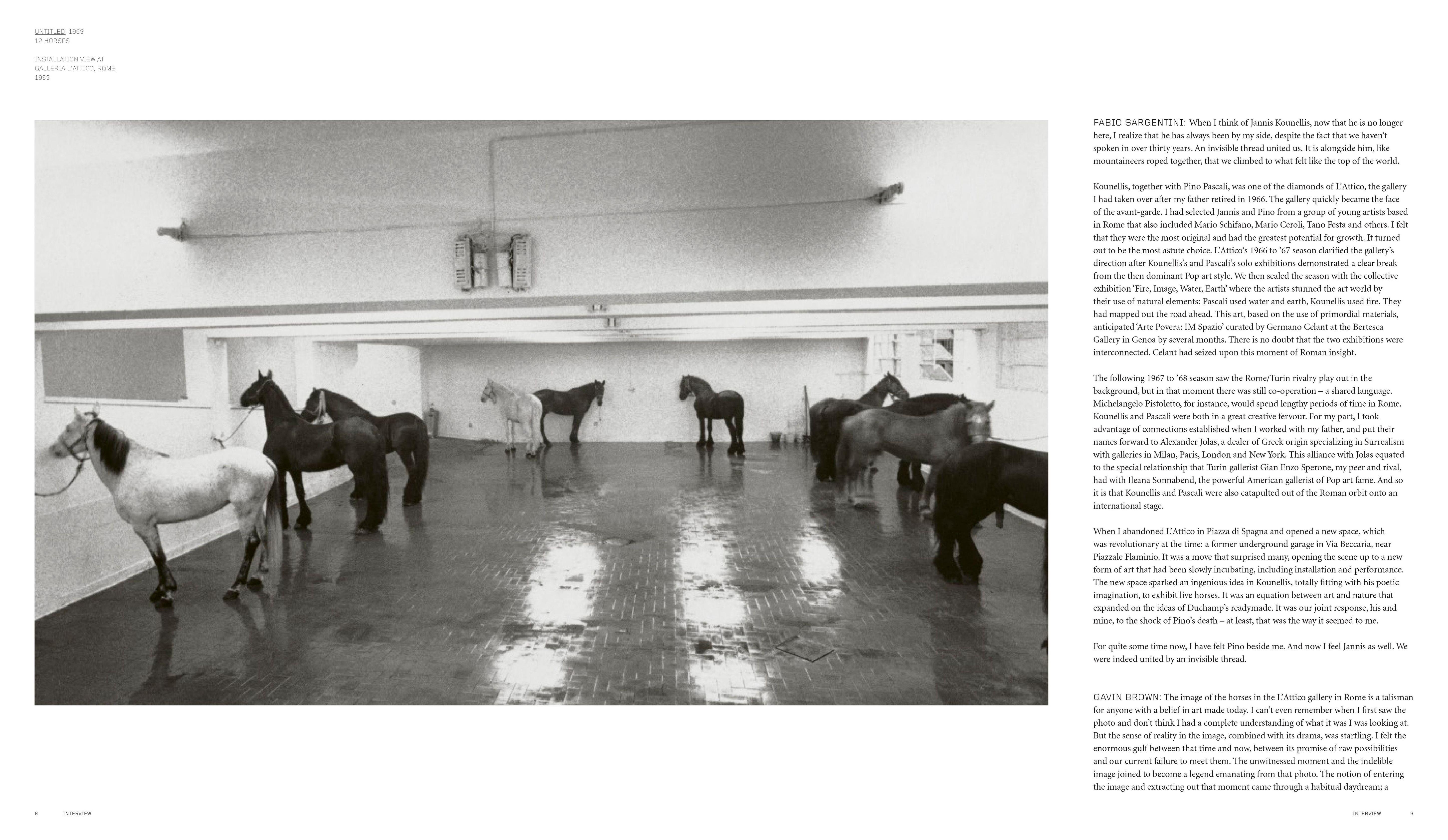 Beispielinhalt (Bild) Jannis Kounellis
