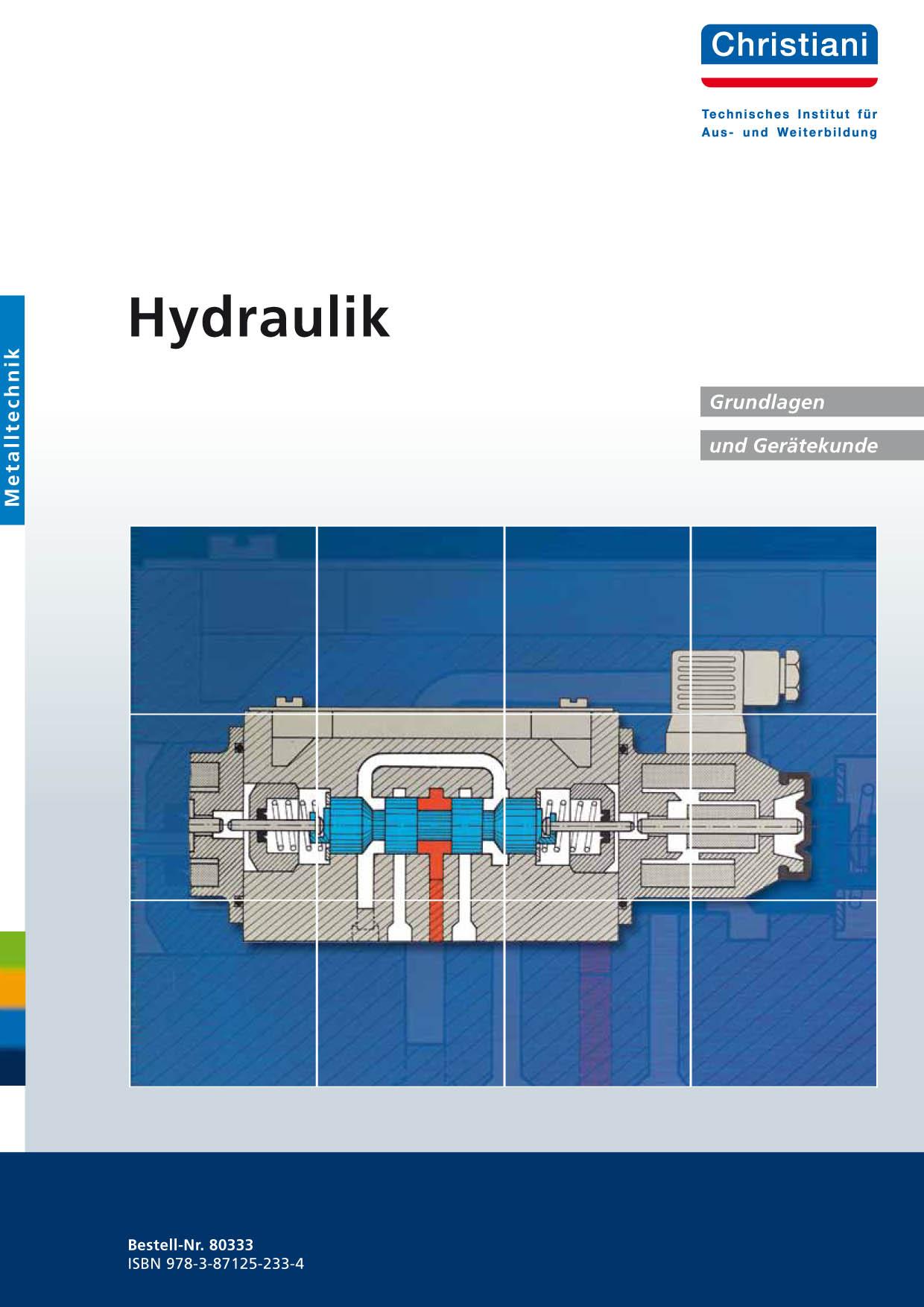 Vorderes Coverbild Hydraulik. Grundlagen und Gerätekunde. Metalltechnik