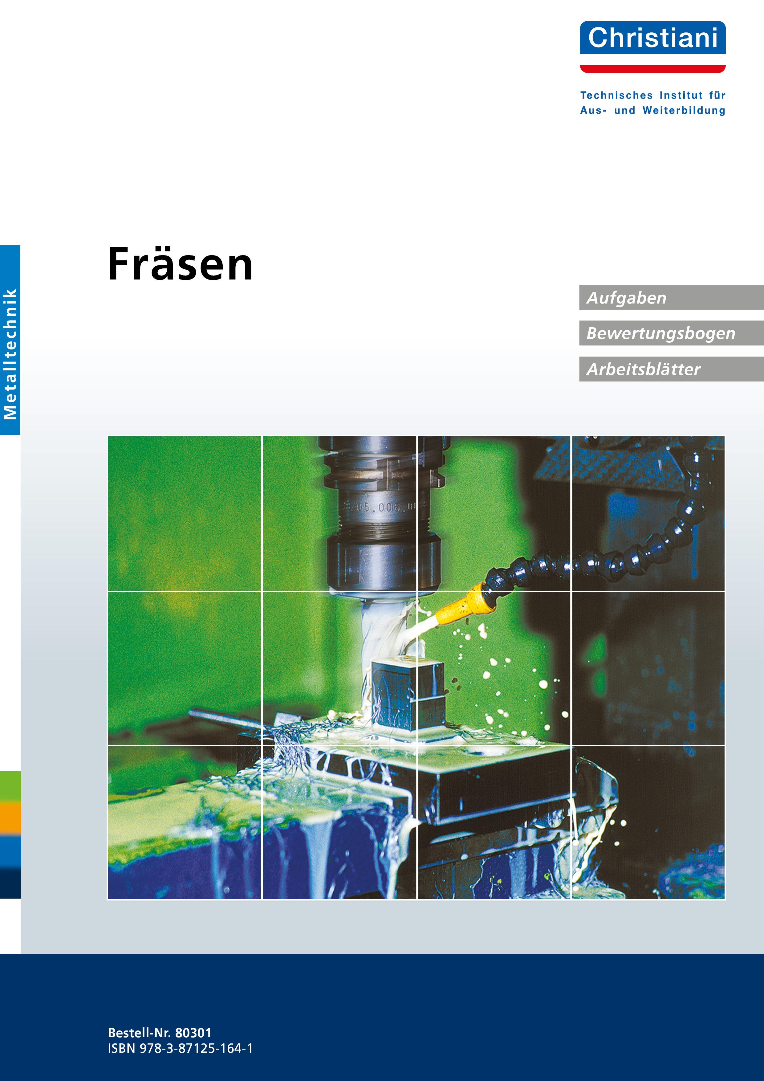 Vorderes Coverbild Fräsen - Aufgaben, Bewertungsbogen, Arbeitsblätter