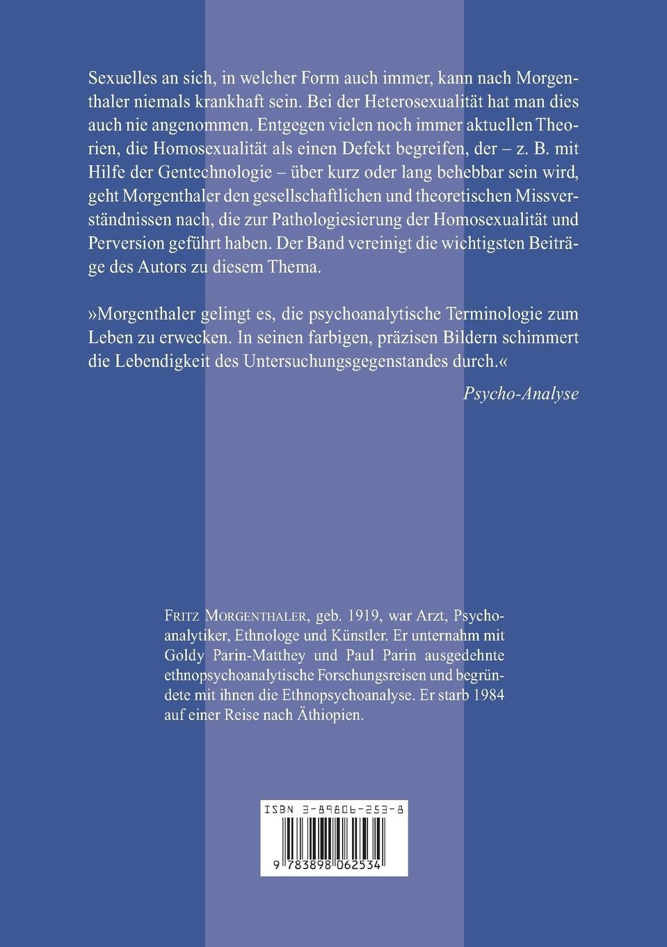 Rückseitencover Homosexualität, Heterosexualität, Perversion