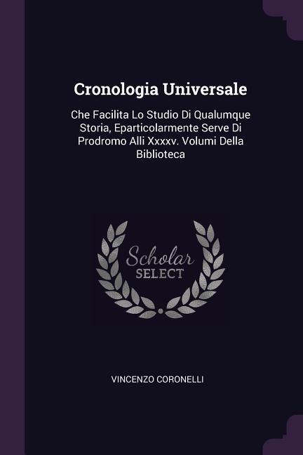 Vorderes Coverbild Cronologia Universale