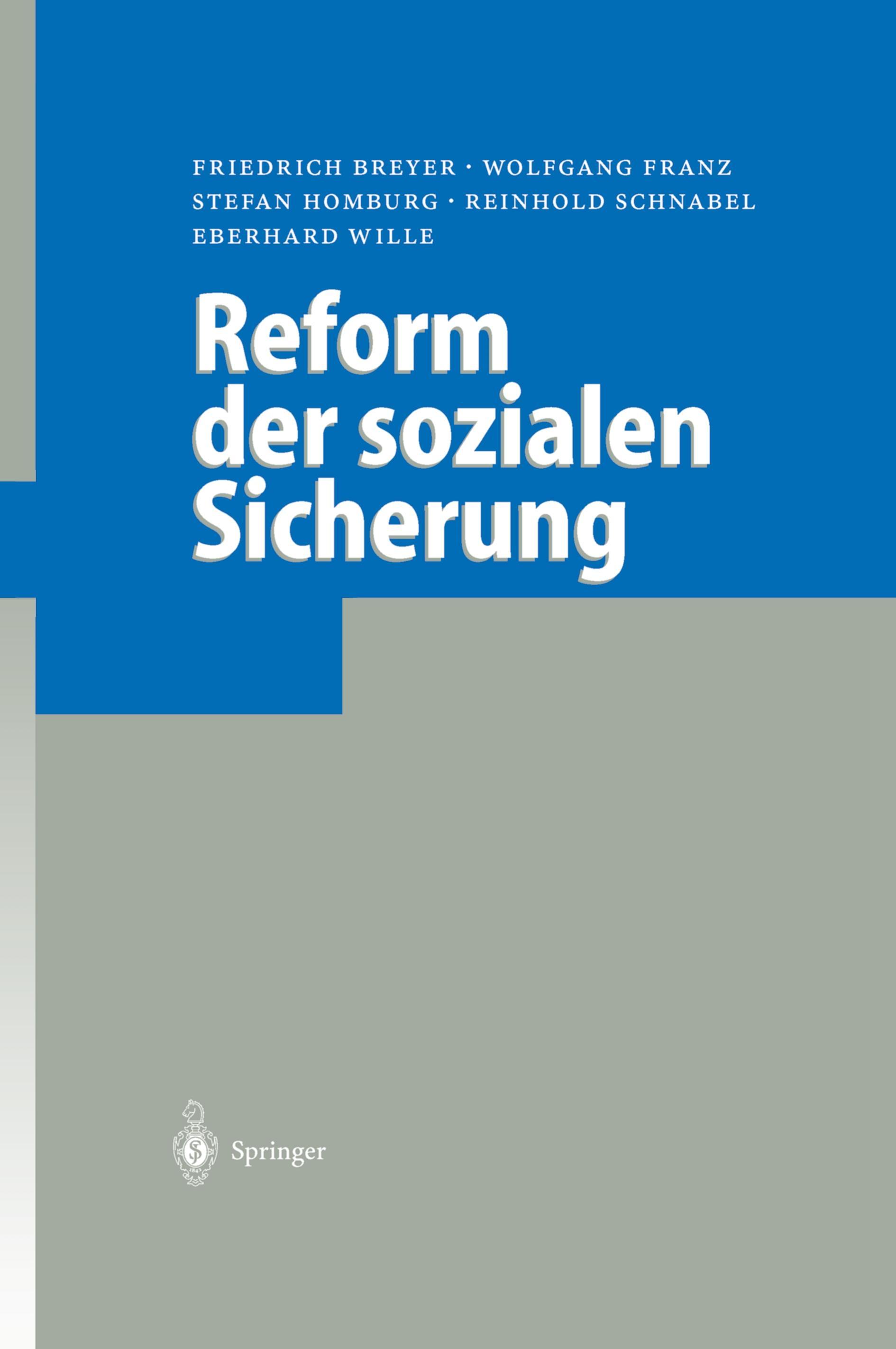 Vorderes Coverbild Reform der sozialen Sicherung