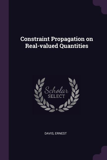 Vorderes Coverbild Constraint Propagation on Real-valued Quantities