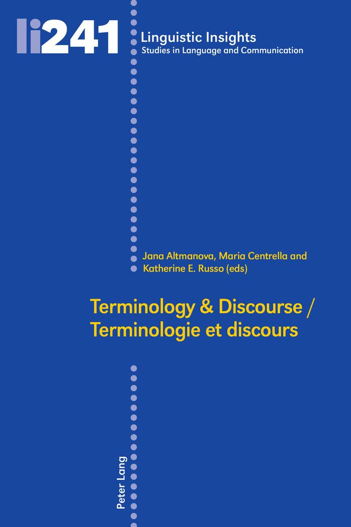Vorderes Coverbild Terminology & Discourse/Terminologie et discours