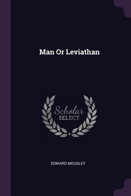 Vorderes Coverbild Man Or Leviathan
