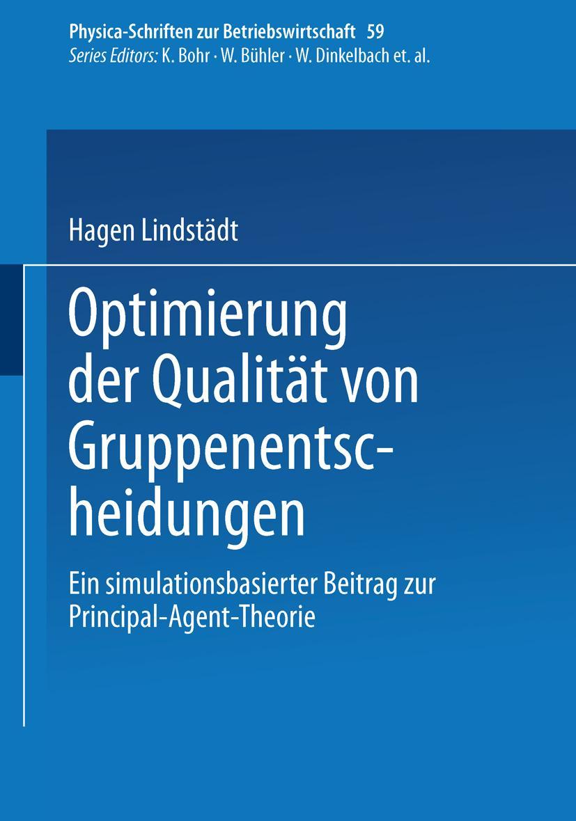 Vorderes Coverbild Optimierung der Qualität von Gruppenentscheidungen