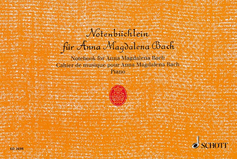 Vorderes Coverbild Notenbüchlein für Anna Magdalena Bach