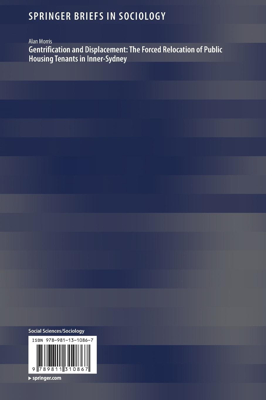 Rückseitencover Gentrification and Displacement: The Forced Relocation of Public Housing Tenants in Inner-Sydney