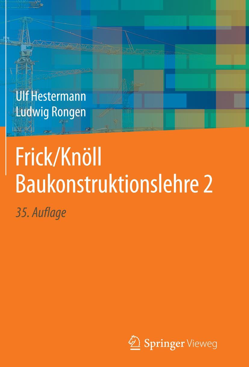 Vorderes Coverbild Frick/Knöll Baukonstruktionslehre 2