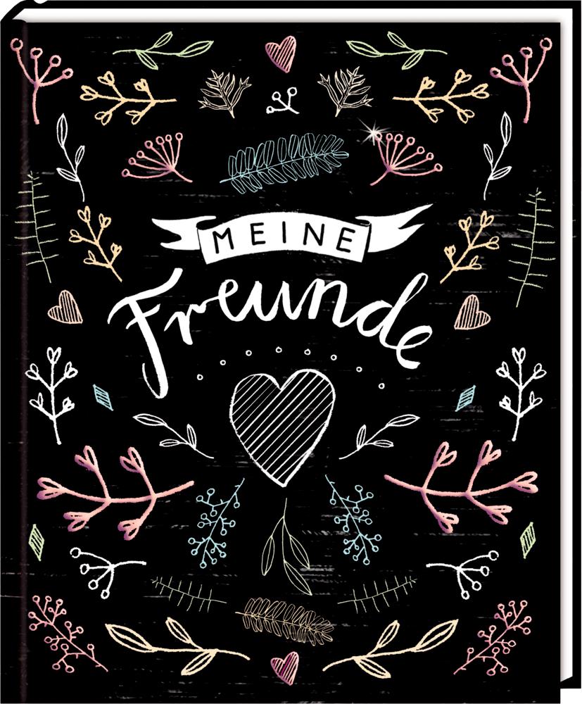 Vorderes Coverbild Freundebuch - Handlettering - Meine Freunde