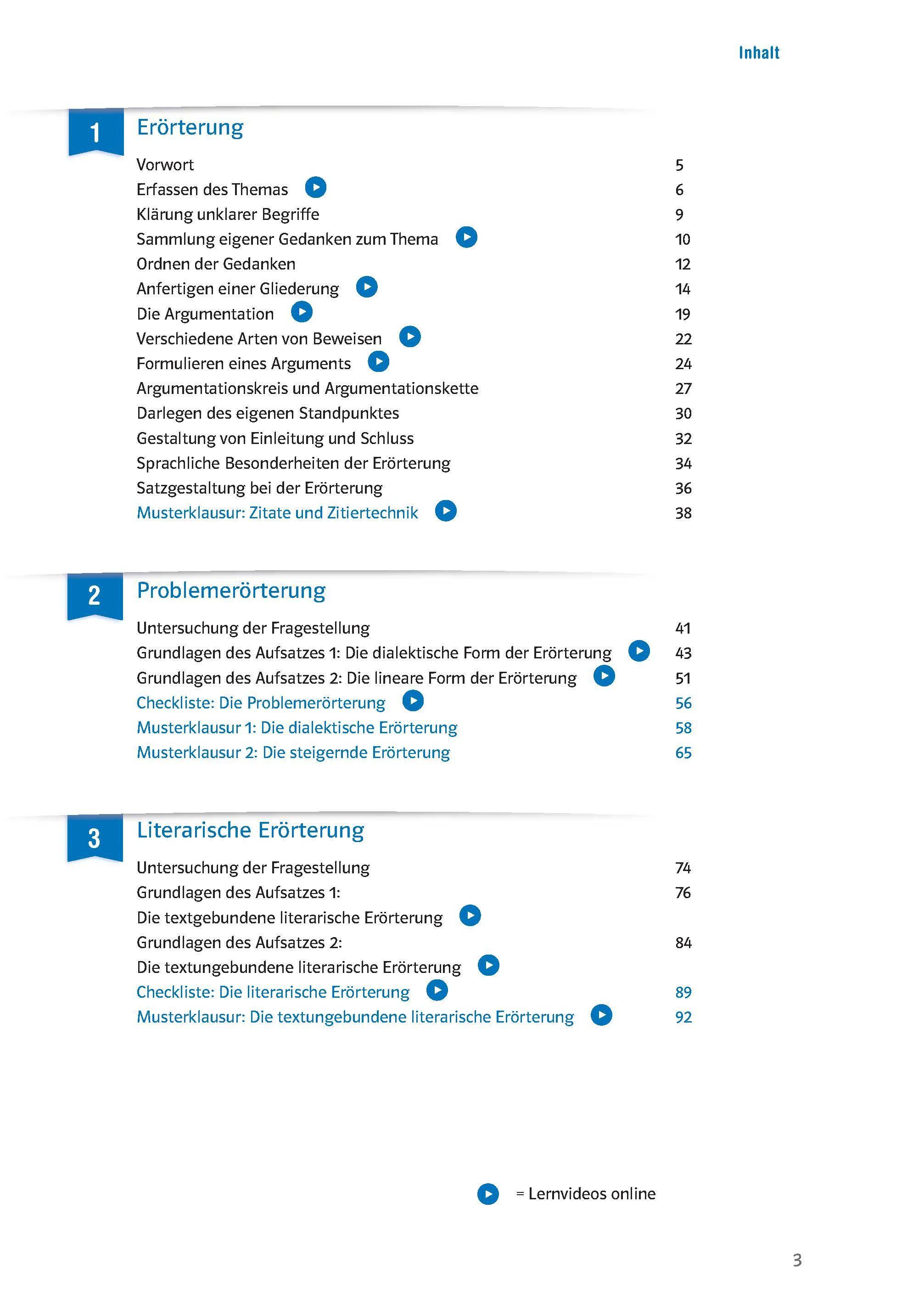 Beispielinhalt (Bild) Klausur-Training - Deutsch Erörterung