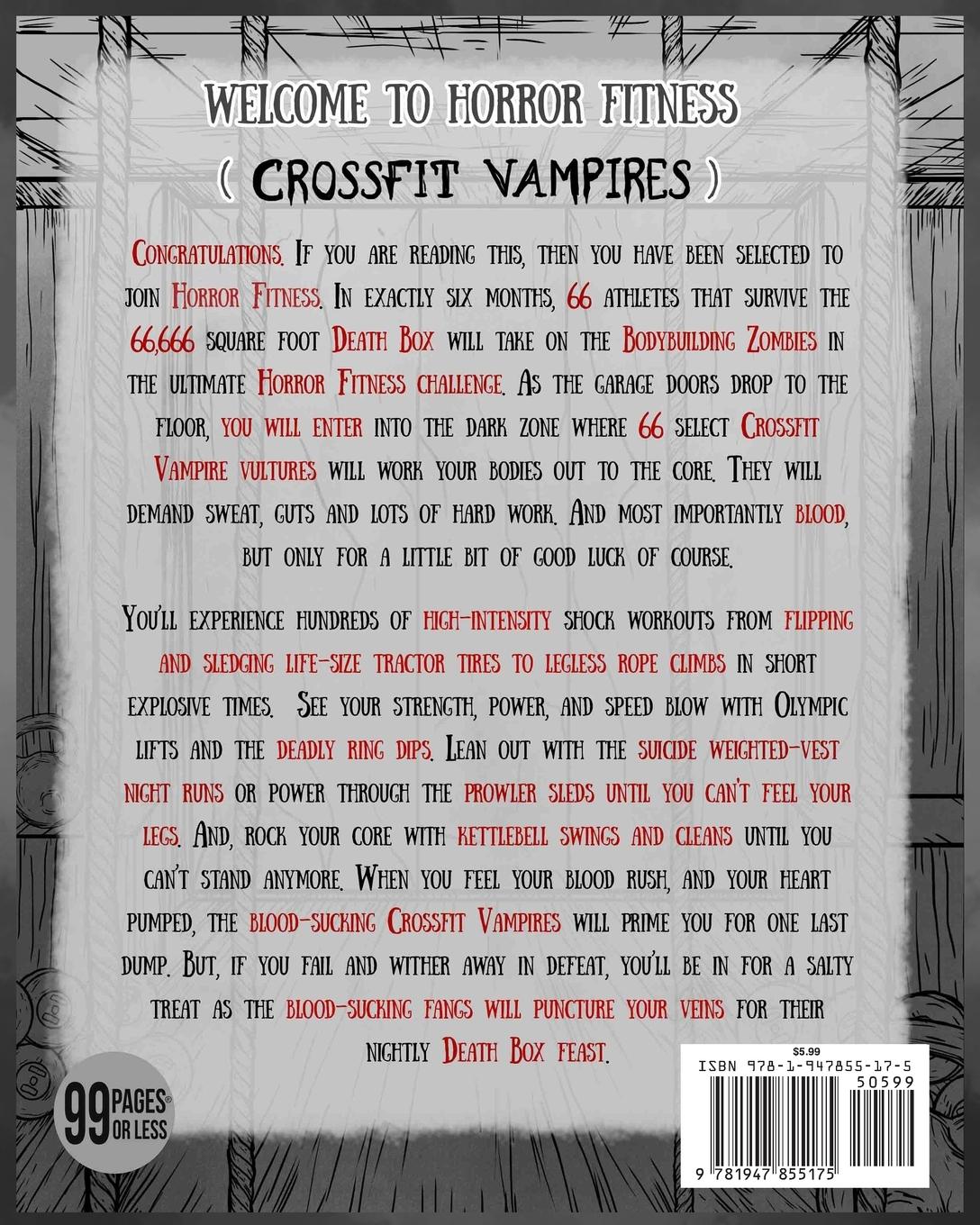 Rückseitencover Adult Coloring Book Horror Fitness