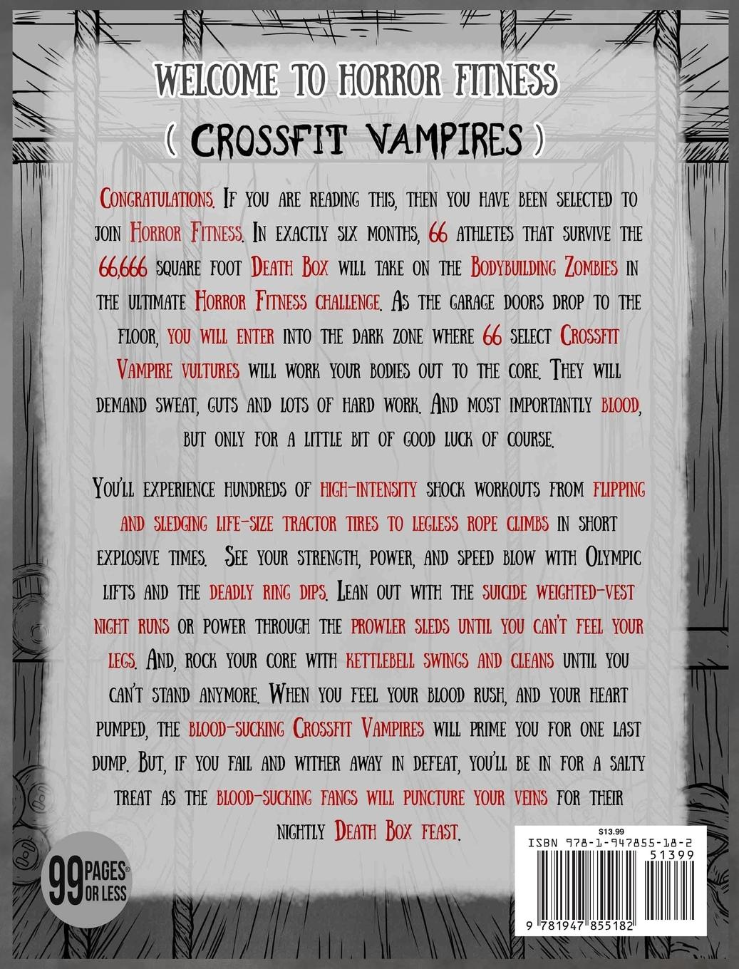 Rückseitencover Adult Coloring Book Horror Fitness