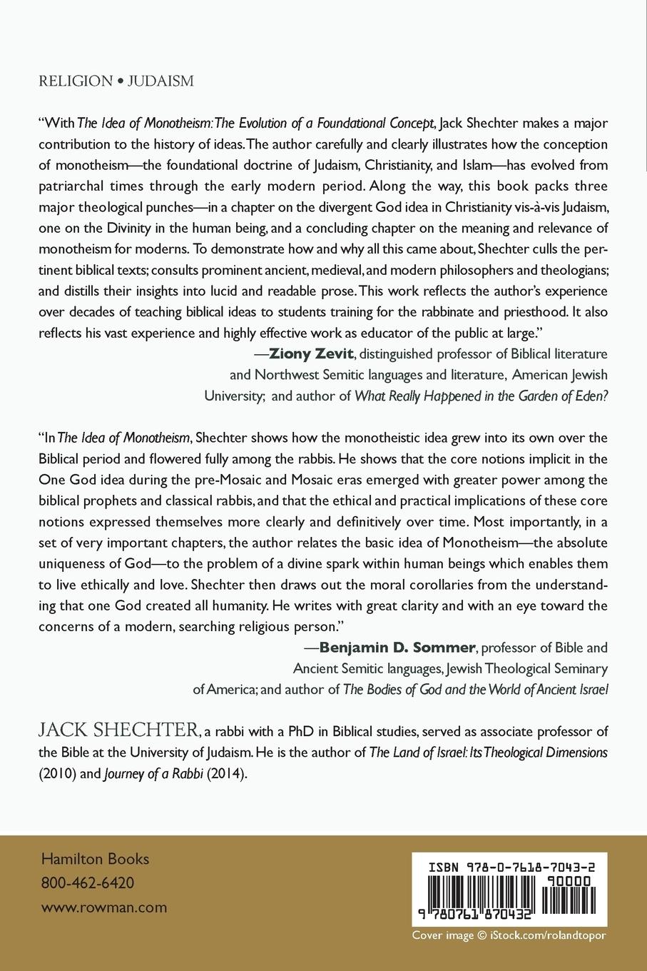 Rückseitencover Idea of Monotheism