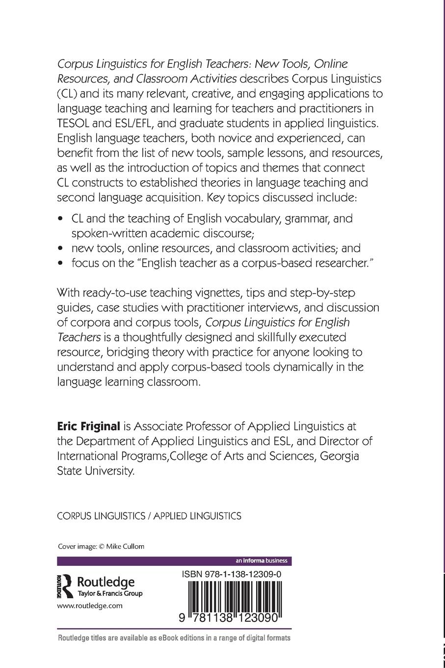 Rückseitencover Corpus Linguistics for English Teachers