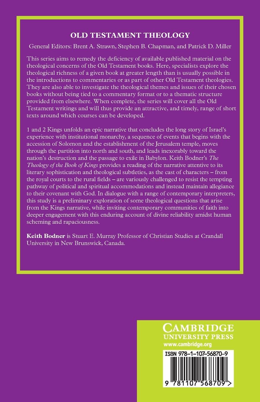 Rückseitencover The Theology of the Book of Kings