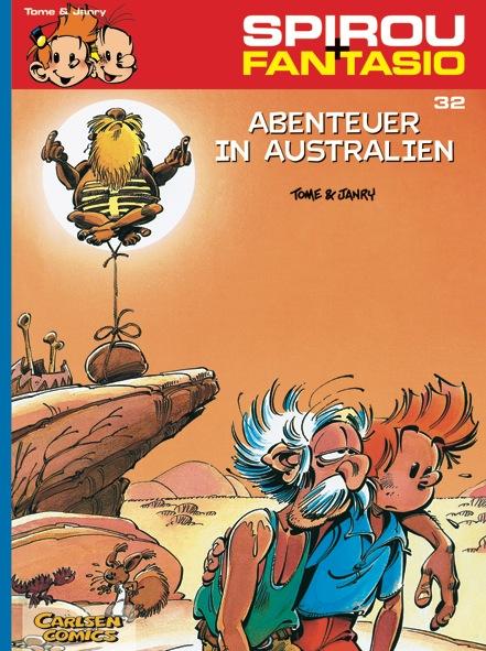 Vorderes Coverbild Spirou und Fantasio 32. Abenteuer in Australien