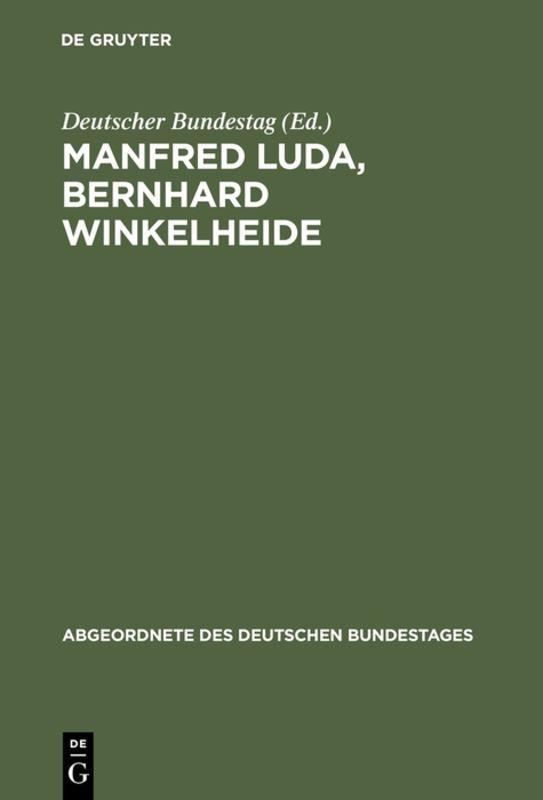 Vorderes Coverbild Manfred Luda, Bernhard Winkelheide