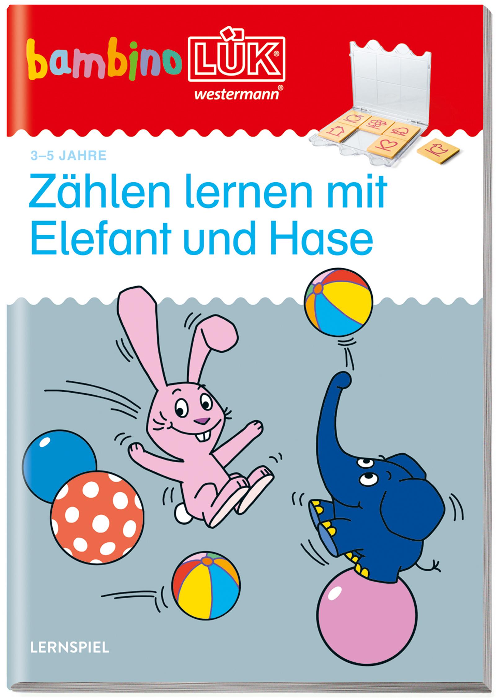 Vorderes Coverbild bambinoLÜK. Zählen lernen mit Elefant und Hase