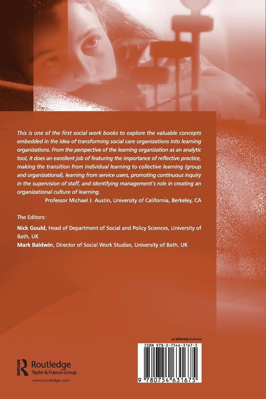 Rückseitencover Social Work, Critical Reflection and the Learning Organization